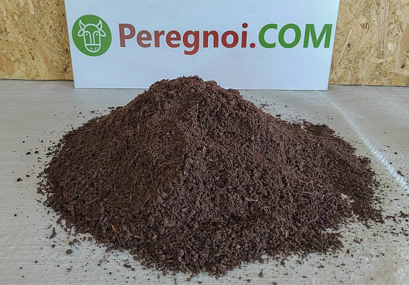 Перегной коровьего навоза чистый однородный без запаха в мешках 30л.